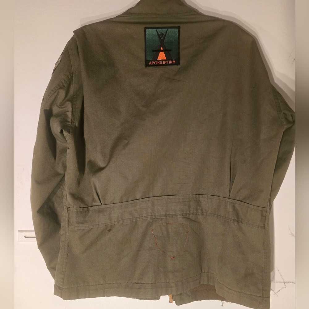 Military Style Jacket with Patches - Picture 3 of 5